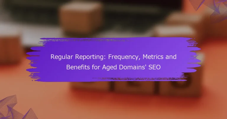 定期报告：老域名SEO的频率、指标和收益
