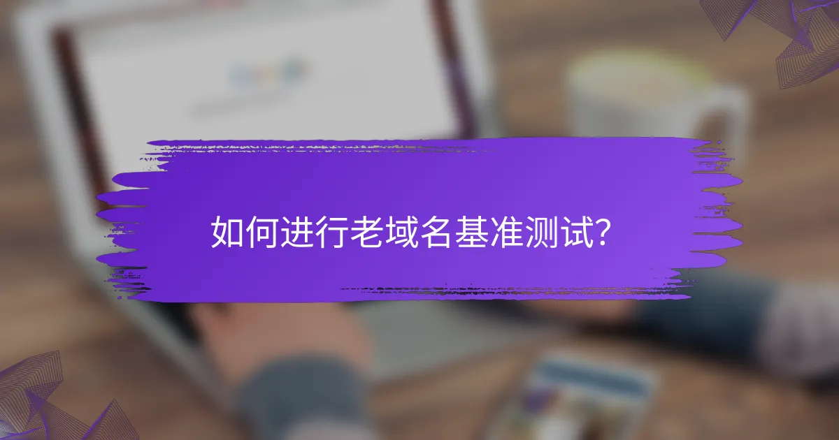 如何进行老域名基准测试？