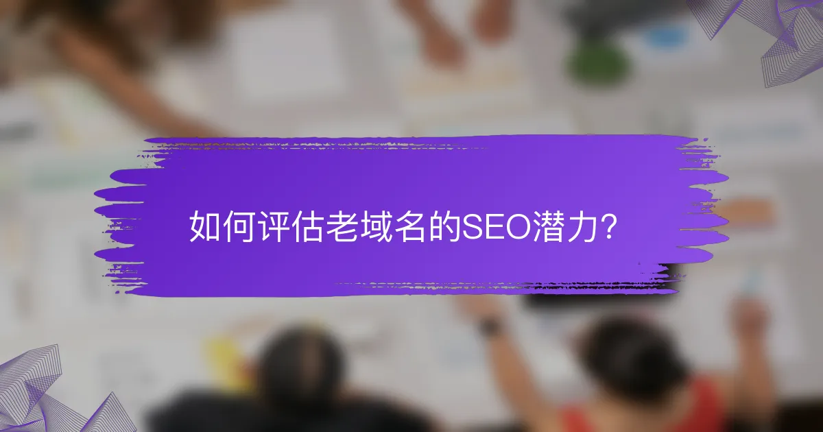 如何评估老域名的SEO潜力？